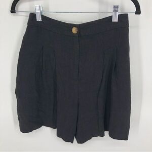 ASOS Design High Rise Shorts Womens 4 Black‎